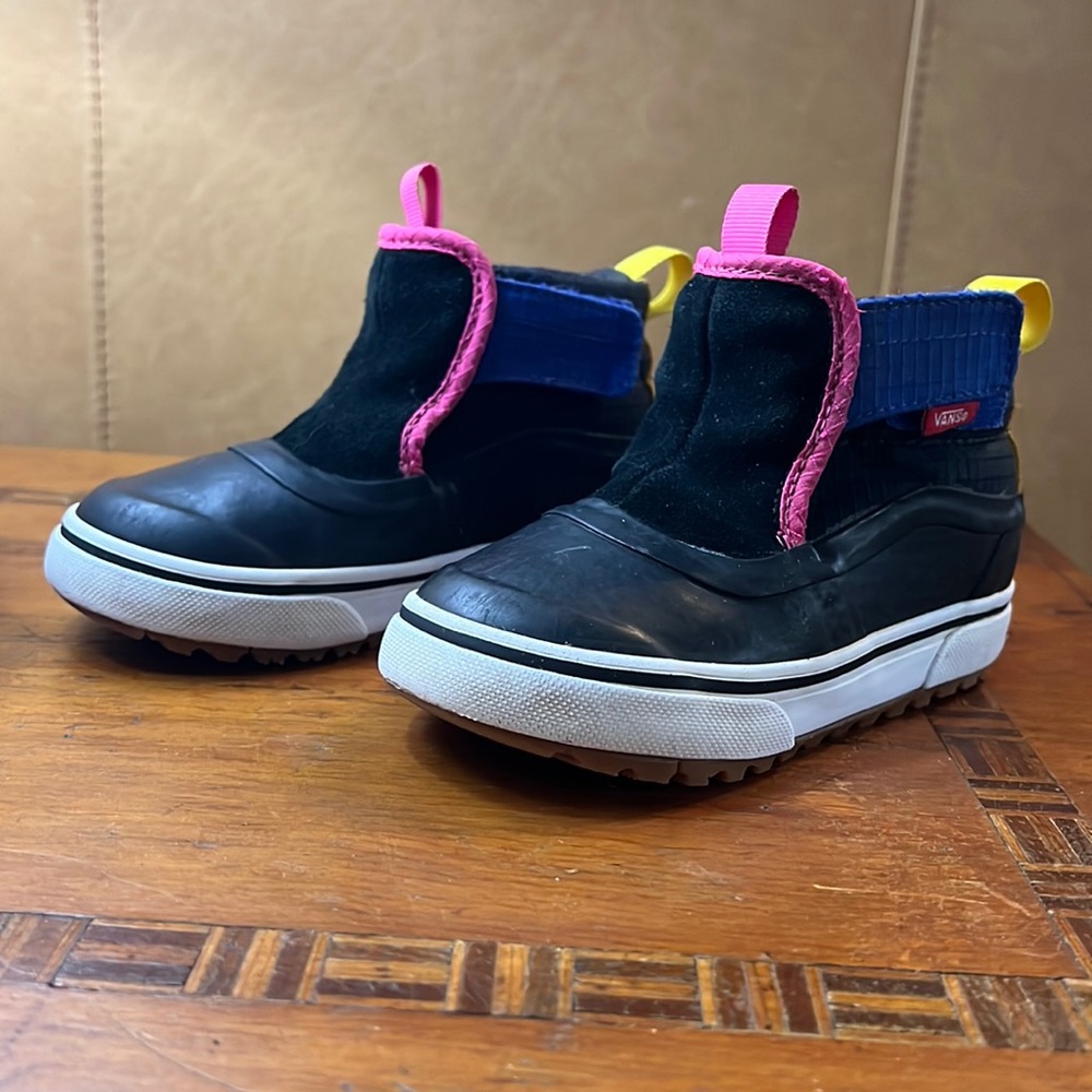 VANS TODDLER SLIP ON HI TERRAIN V MTE-1 SHOE SZ 7.5 CLR DIGITAL DANCE BLK/MULTI